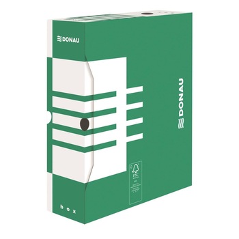 Cutie arhivare DONAU, 100 mm, verde 100 x 340 x 297 mm Cutie arhivare DONAU, 100 mm, verde 100 x 340 x 297 mm