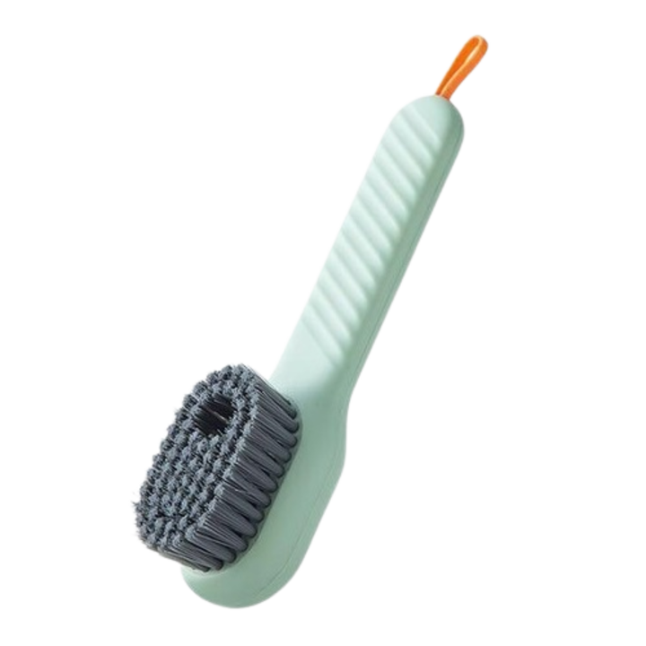 Perie de Curatare Multifunctionala Neo™ Cleany® cu recipient si pulverizator de sapun, 17 cm lungime, verde