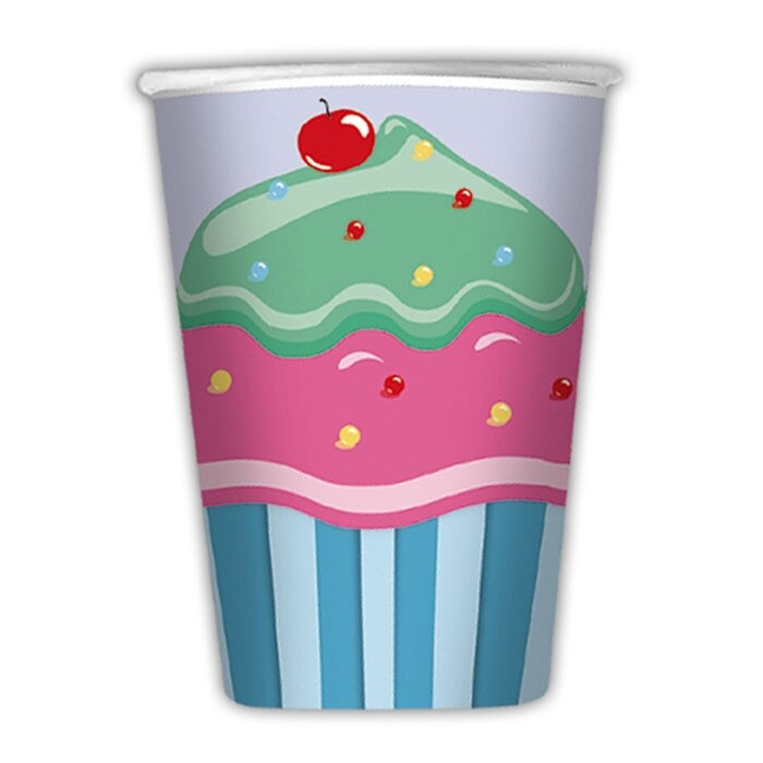 Pahare de unica folosinta 8/set 200ml briosa Big Party