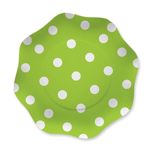 Set 10 farfurii 18cm verde Big Party