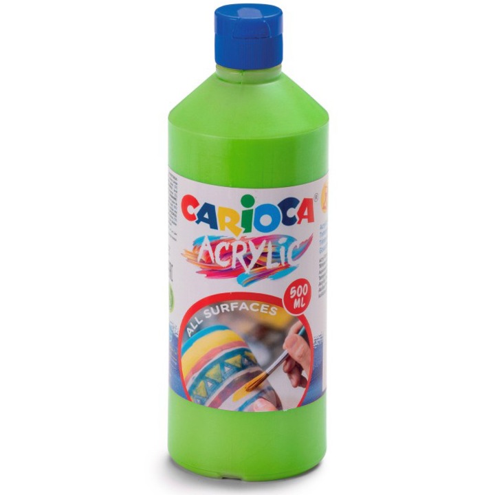 Acuarele acrilice tempera Carioca 500 ml, verde