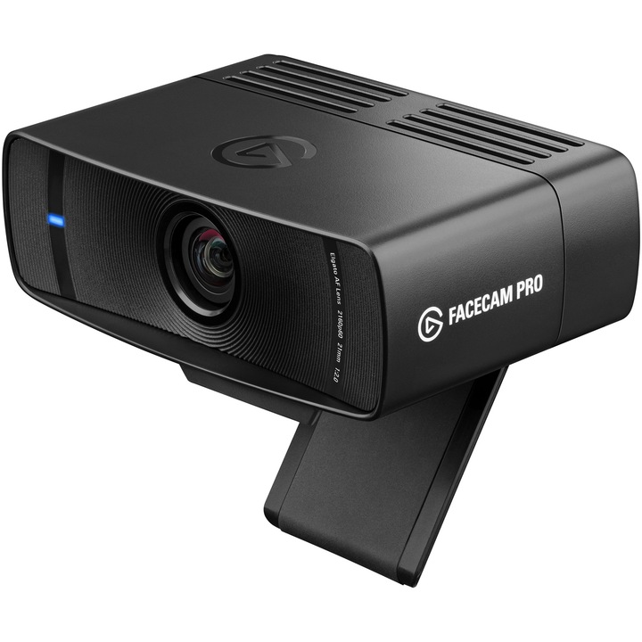 Cameră web Elgato Facecam Pro, True 4K60 Ultra HD, senzor Sony® cu suprafață mare, focalizare manuală sau automată, compatibila OBS, Microsoft Teams sau Zoom