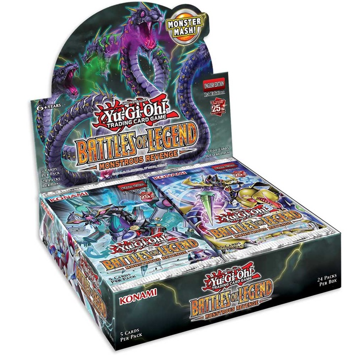 Játékkártya készlet, YGO - Battles of Legend: Monstrous Revenge Booster, 24 csomag