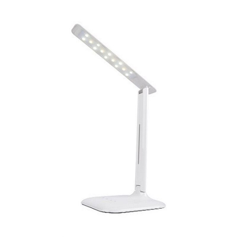 Lampa birou LED Tracon, alb, cu reglaj a temperaturii de culoare si al fluxului luminos
