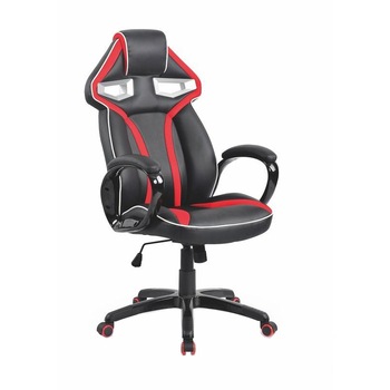 Scaun gaming negru cu rosu, piele ecologica AX Dark Scaun gaming negru cu rosu, piele ecologica AX Dark