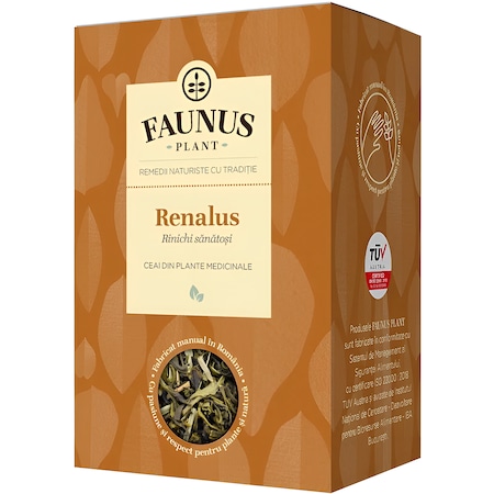 Ceai Renalus pentru sanatatea rinichilor si vezicii urinare, cura 12zile, 90gr, Faunus Plant