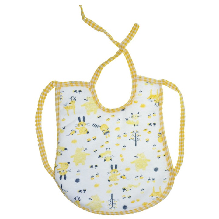 Baveta impermeabila pentru bebelusi, Mini Junior 250623-18, Galben