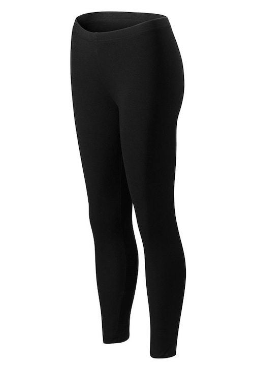 Colanti pentru dama, 95% Bumbac, Material elastic, Slim fit, Talie elastica, Negru