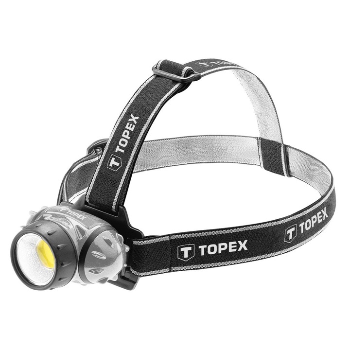 Topex Fejlámpa 3W LED COB, elemes 3AAA (94W391) (94W391)