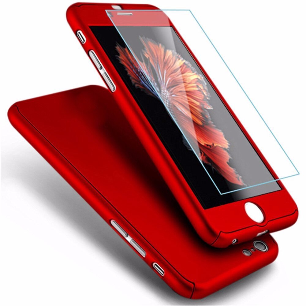 Husa telefon Iphone 7 ofera protectie 360° Ultrasubtire - Red