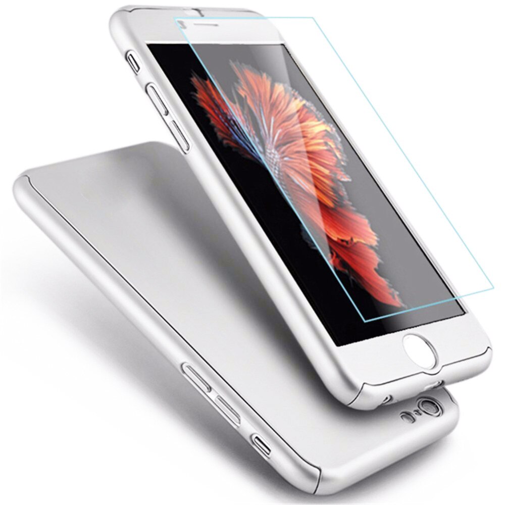 Husa telefon Iphone 7 ofera protectie 360° Ultrasubtire - Silver