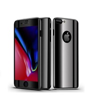 husa protectie full 360 de grade iphone 7  8 47 inch tip oglinda mirror cu folie ecran inclusa premium black imagen 20_0_
0