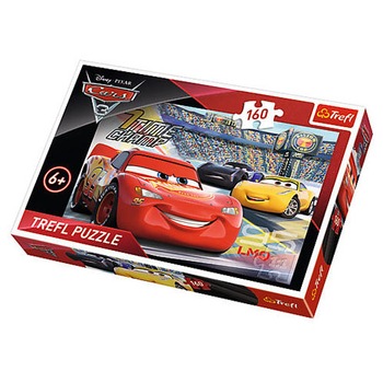Puzzle Trefl, Disney Cars 3, In viteza, 160 piese Puzzle Trefl, Disney Cars 3, In viteza, 160 piese