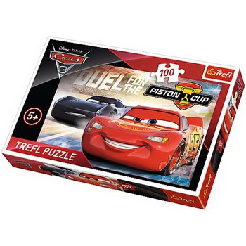 Puzzle Trefl, Disney Cars 3, Piston Cup , 100 piese Puzzle Trefl, Disney Cars 3, Piston Cup , 100 piese