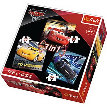 Puzzle Trefl 3 in 1, Legende Cars3 Puzzle Trefl 3 in 1, Legende Cars3