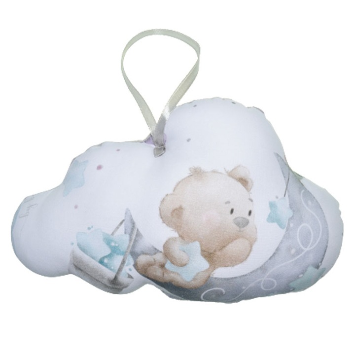 Детска декоративна възглавница Облак 20см Belisima PD129, Сива