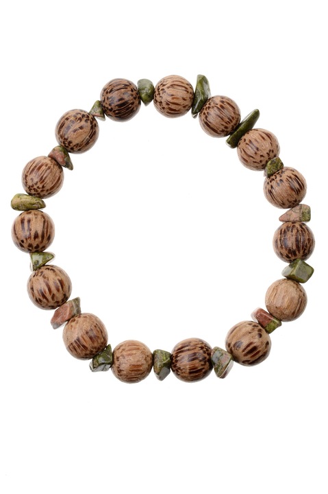 Bratara unakit maro/verde GM-57, Handmade, Gloria Maris