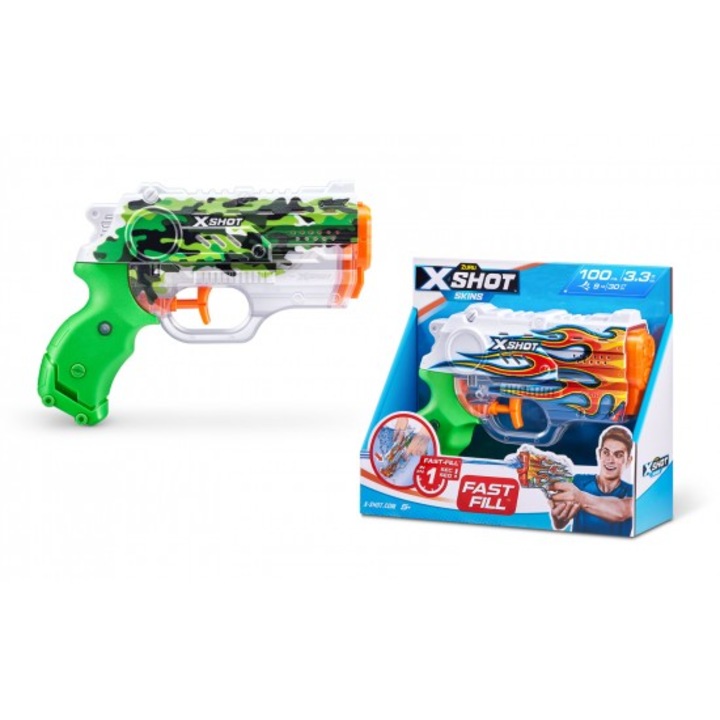 Воден пистолет X−Shot Nano Skins Fast Fill Zuru