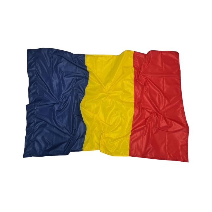 Drapel tricolor Romania, interior / exterior, Poliester cu microperforatii Mari, 90 cm x 60 cm 100 g / mp