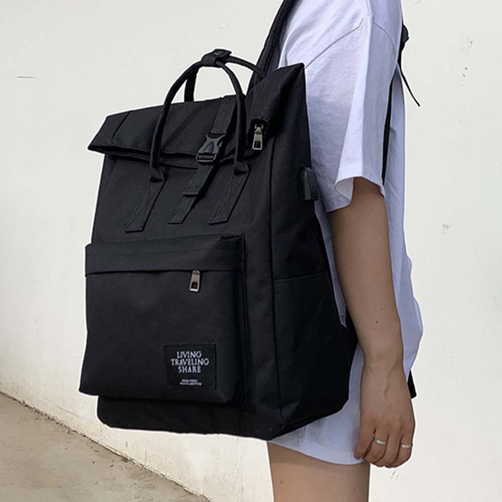 Rucsac pentru laptop, Dollcini, Nailon, Roz