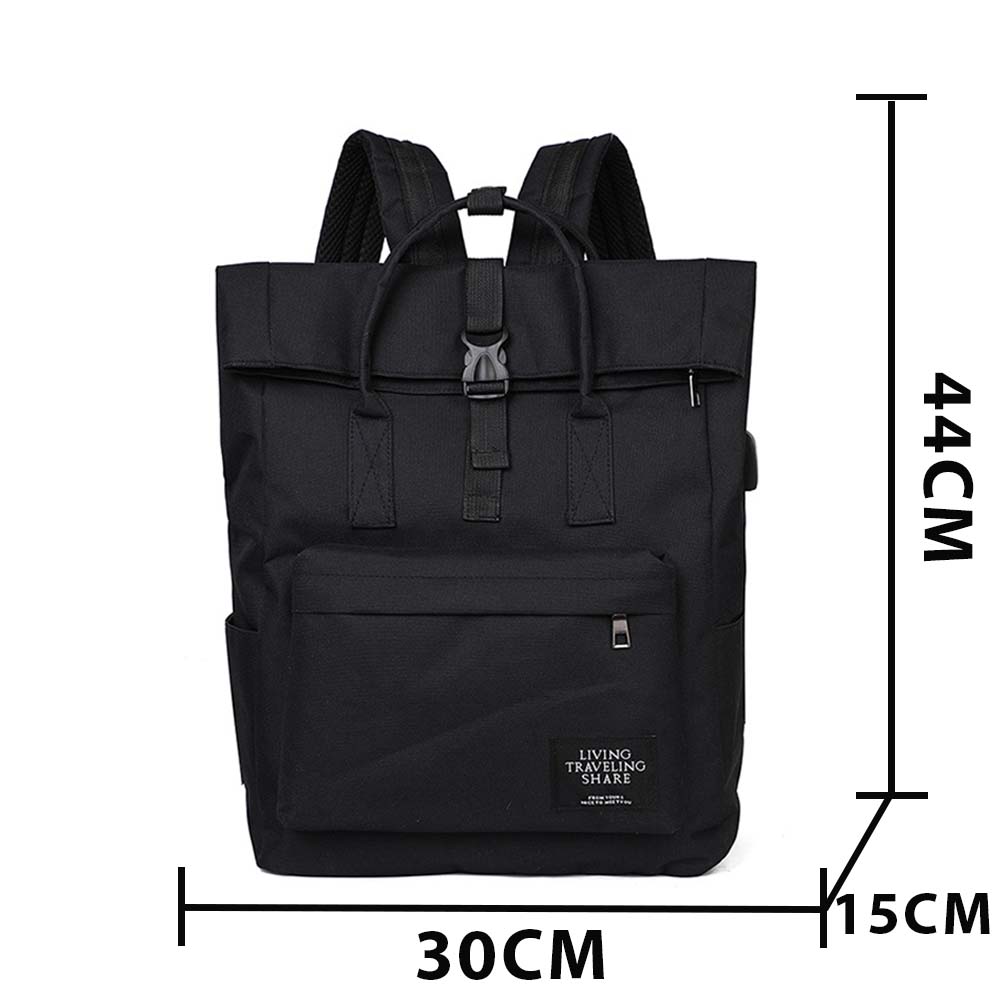 Rucsac pentru laptop, Dollcini, Nailon, Roz