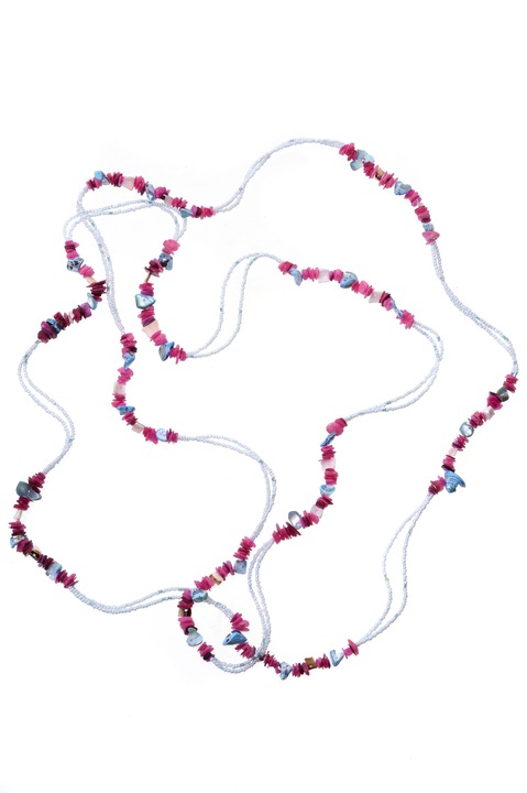 Колие GM-115 раковина с рисувани кристали, Handmade, Gloria Maris