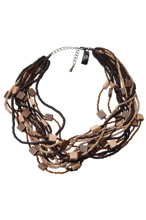 Colier GM-108 din lemn bambus, Handmade, Gloria Maris