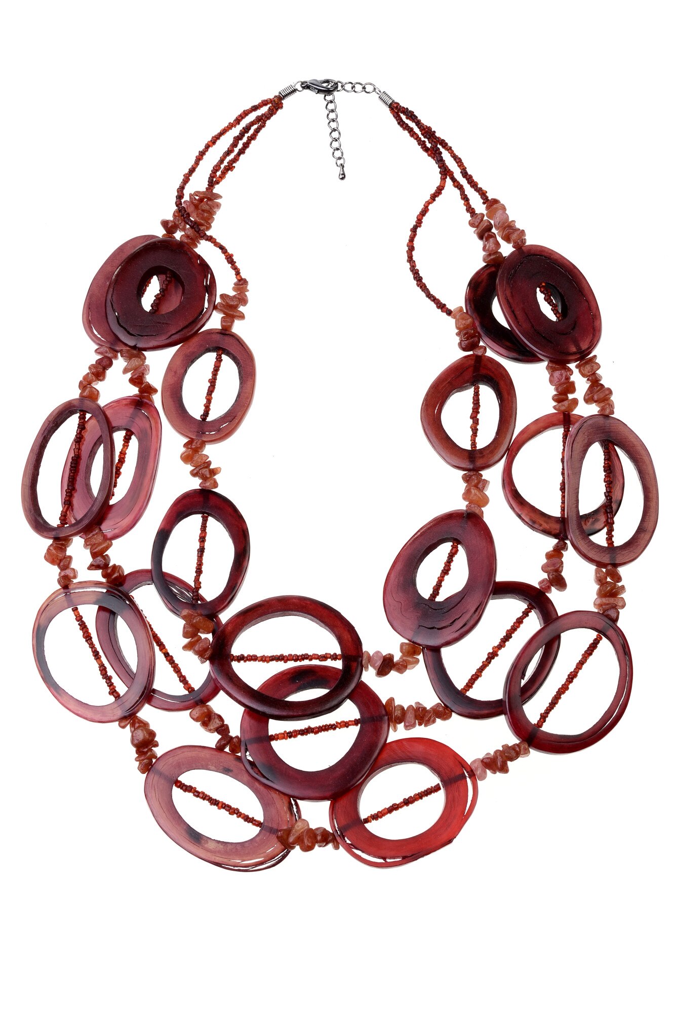 Colier GM100 bordo, Handmade, Gloria Maris eMAG.ro