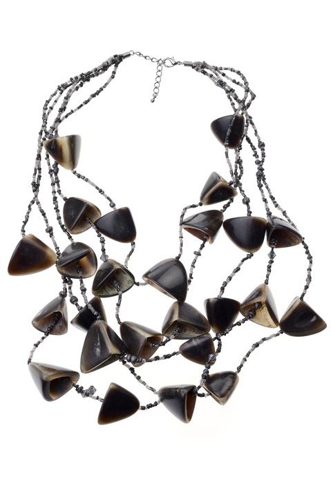 Colier GM-98 margele maro, Handmade, Gloria Maris