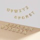 Cercei Aur Modele Noi, Alfabet 'D', Diva4u, Argint 925/Zircon, 5 x 7 mm