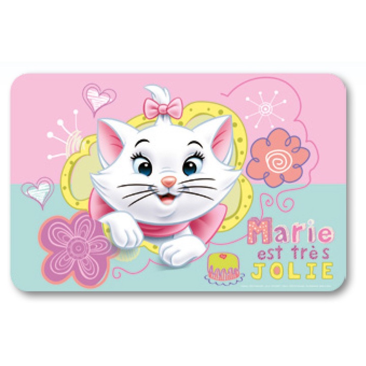Suport farfurie pentru servit masa Marie Cat Jolie 43x28 cm Roz
