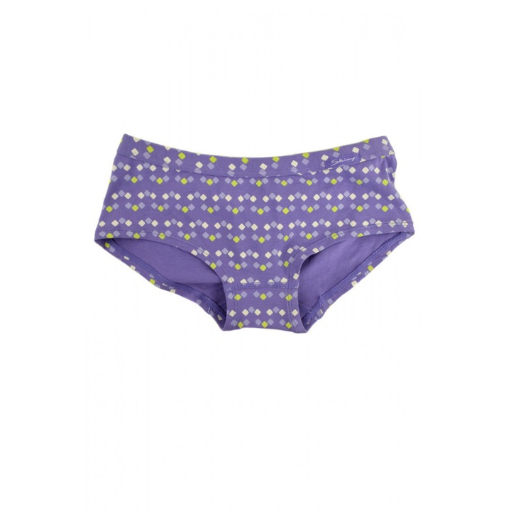 Skiny lila, kockás lány bugyi – 176