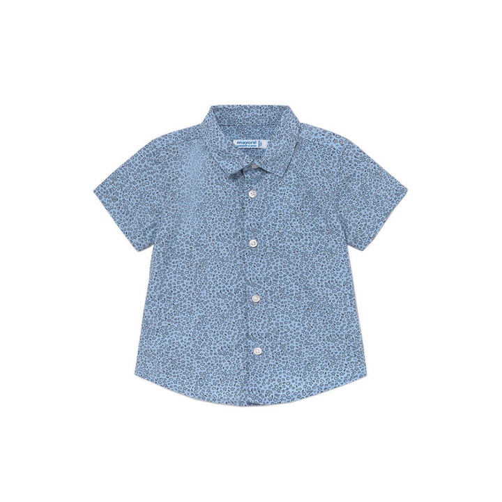 Camasa pentru bebelusi, Mayoral, Bumbac, Marime 68, Albastru