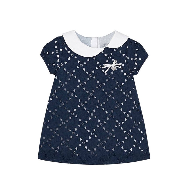Mayoral sötétkék bébi lány ruha – 68 cm