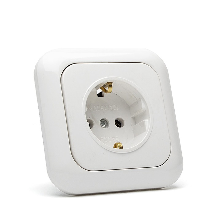 Priza, 16 A, 250 V, Alb