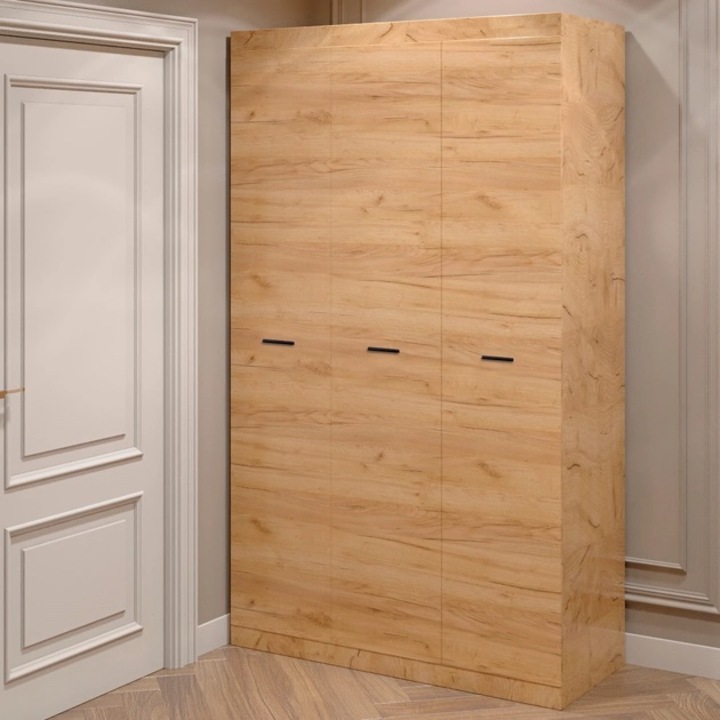 Гардероб 1200 Соната, Еверест, Крафт Дъб Златен, 120 х 50 х 205 см