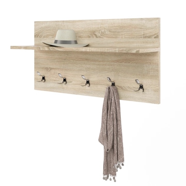 Umeras de perete Sonata 800, Everest, Stejar Sonoma, 80 x 15 x 40 cm