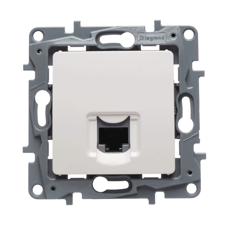 Механизъм контакт UTP RJ45 Legrand Salbei 767139 Cat6 Вграден Бял ST