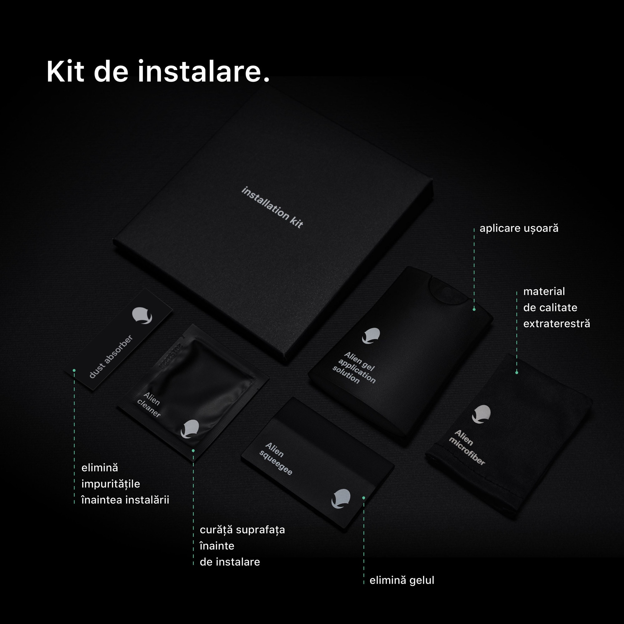 Folie protectie, compatibil cu Samsung Galaxy S23 Plus, ecran, compatibil cu husa, Alien Surface