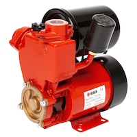 Mini hidrofor Heber®, PS130, 1 L, putere 370 W, 2900 RPM, capacitate 1.2 L, debit 35 L/min, inaltime refulare 35 m, adancime absorbtie 9 m, 230 V, Rosu / Negru