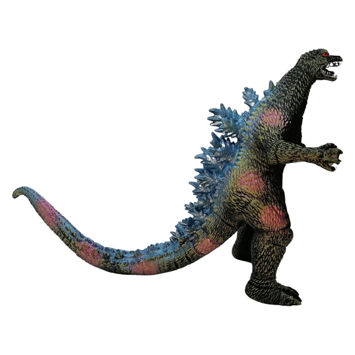Figurina Godzilla, cu sunete specifice de dinozaur, cu baterii din cauciuc moale, multicolor, 65 cm