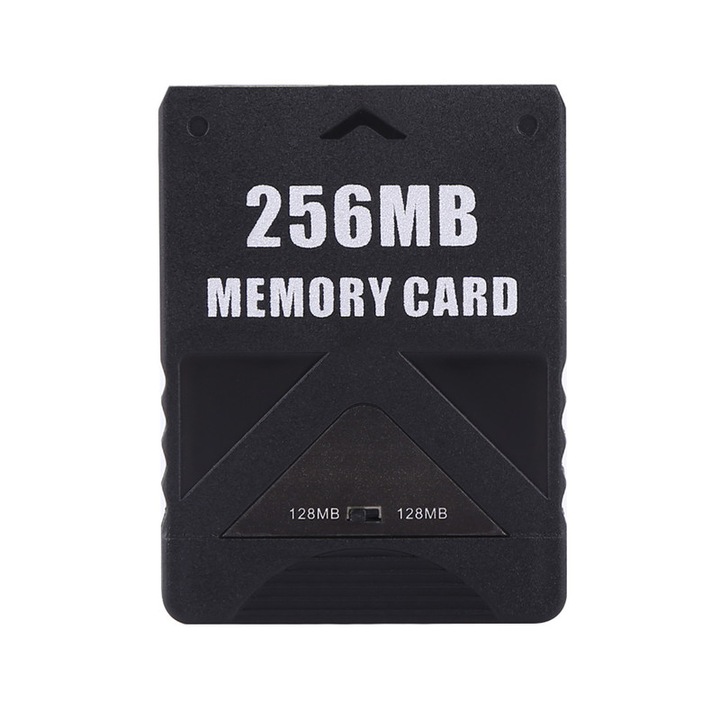 Card de memorie pentru Sony PlayStation 2, Plastic, 256MB, Negru