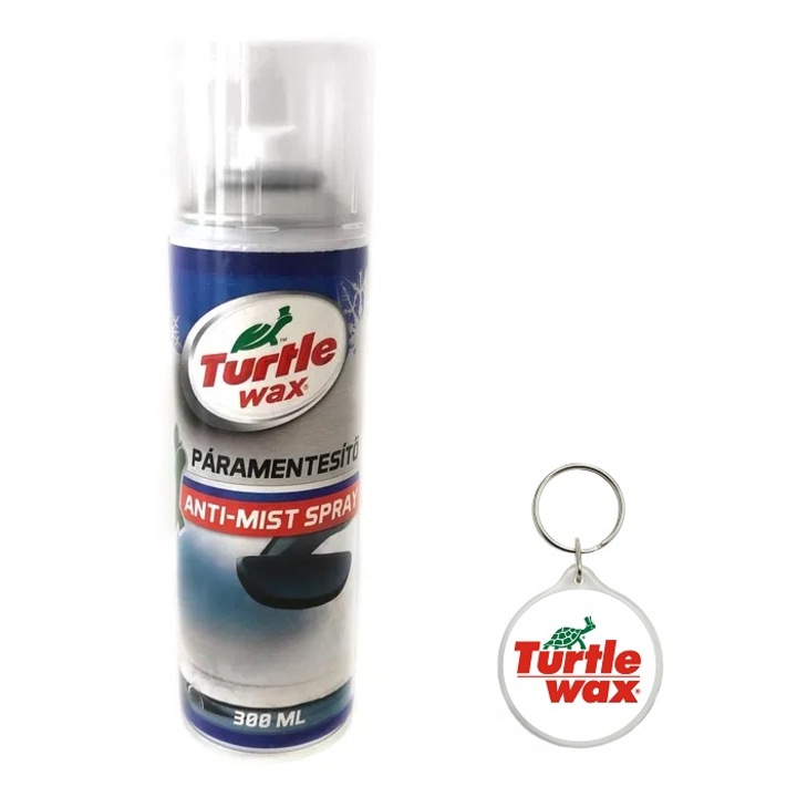 Комплект спрей против запотяване на прозорци 300 мл, восък от костенурка с ключодържател от восък от костенурка