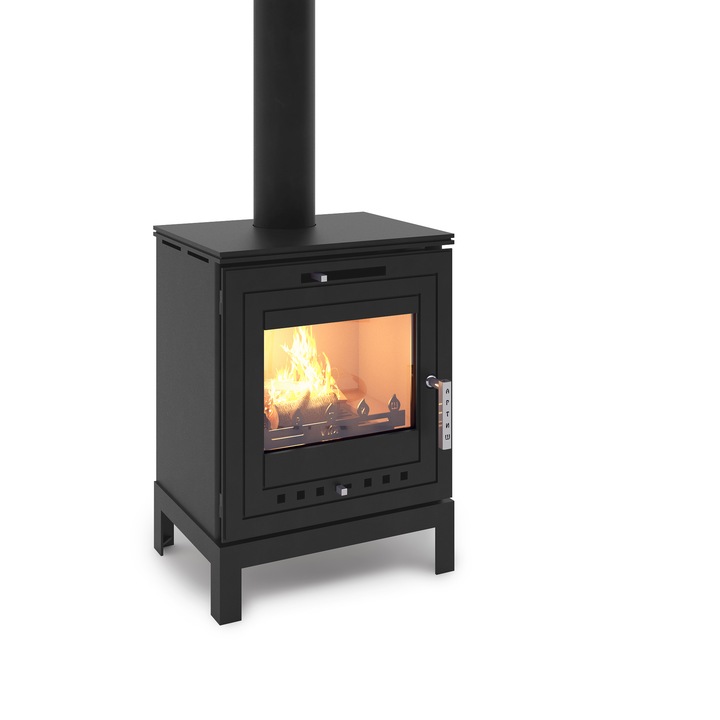 ЕКО Камина Артиш, 6kW, Черен металик