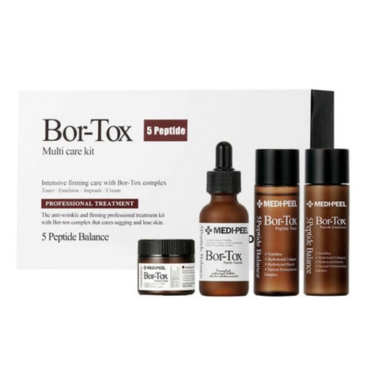 Комплект против стареене Bor-Tox, Bor-Tox Multi Care Set, Medi-Peel, 3 броя по 30 мл, 1 брой 50 г