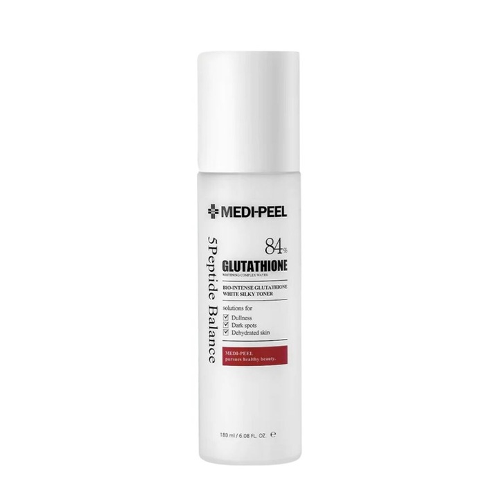 Интензивен тоник за изсветляване на тена на кожата с глутатион, Bio-Intense Glutathione White Silky Toner, Medi-Peel, 180 ml