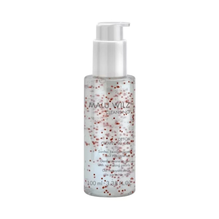 Почистващ гел с грижовни перли, MALU WILZ, VEGAN Detox Cleansing Gel, 100 мл