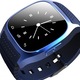 Ceas Smartwatch MediaTek M26, Bluetooth, Stopwatch, Carcasa metalica, Blue