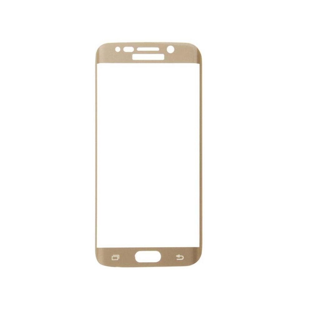 Folie din sticla temperata full size OkMore pentru Galaxy S6, auriu