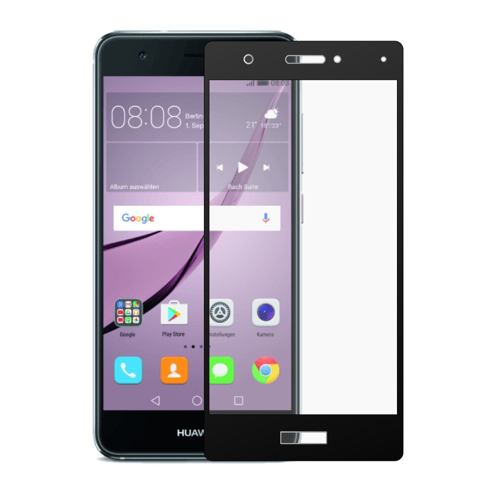 Folie din sticla temperata full size OkMore pentru Huawei Nova plus, negru